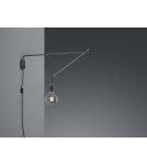 Cantilever wall lamps - Trio LINE Wall-mounted Modern 1xE27 max 10W Black Matte 200200132 - product 3