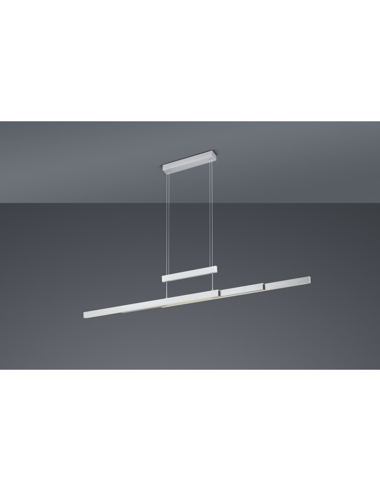 Lampy wiszące - Trio TRAJAN Wisząca Nowoczesna 1xLED max 45W 2700K-5000K Nikiel Mat 375310507 - produkt kolory-swiatla.pl 3