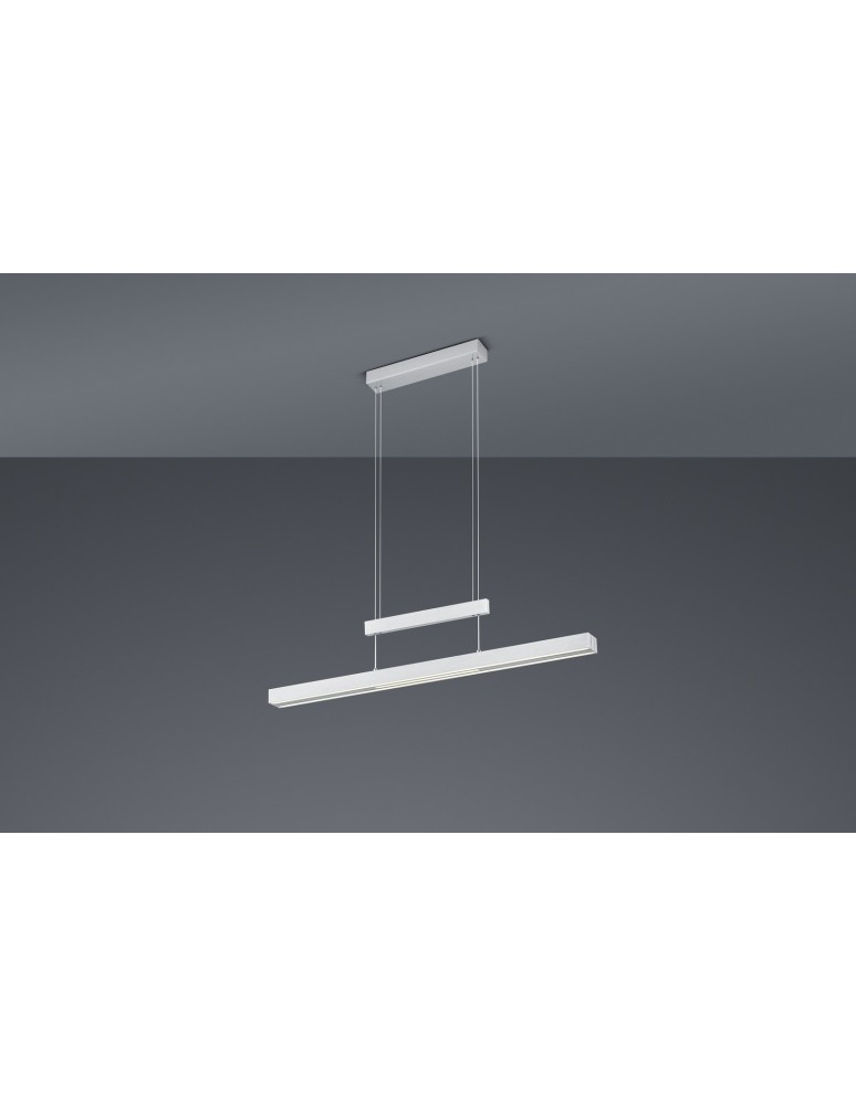 Lampy wiszące - Trio TRAJAN Wisząca Nowoczesna 1xLED max 45W 2700K-5000K Nikiel Mat 375310507 - produkt kolory-swiatla.pl 4