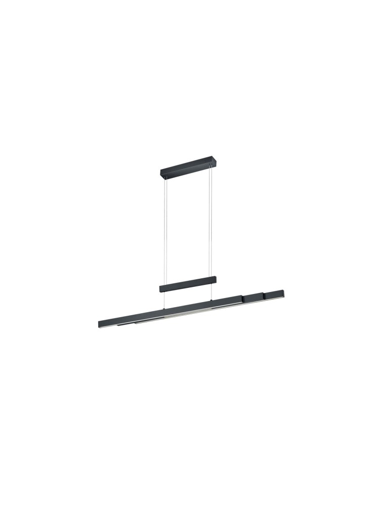 Pendant lamps - Trio TRAJAN Modern Pendant 1xLED max 45W 2700K-5000K Black Matte 375310532 - product kolory-swiatla.pl 1