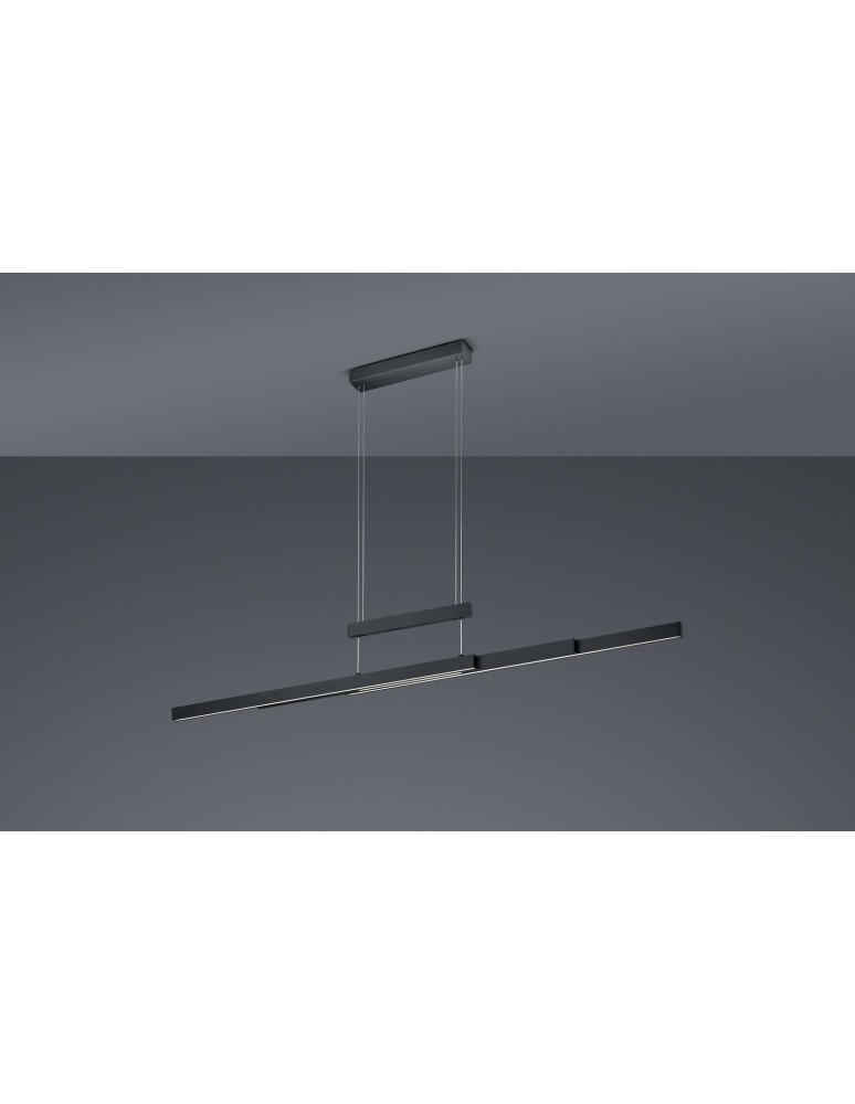 Pendant lamps - Trio TRAJAN Modern Pendant 1xLED max 45W 2700K-5000K Black Matte 375310532 - product kolory-swiatla.pl 3