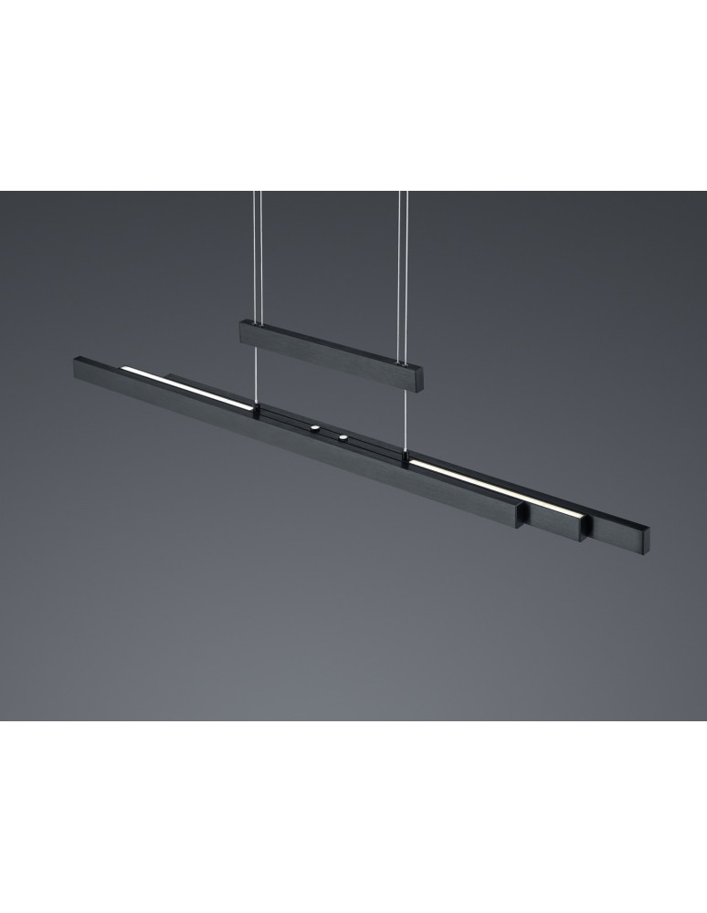 Pendant lamps - Trio TRAJAN Modern Pendant 1xLED max 45W 2700K-5000K Black Matte 375310532 - product kolory-swiatla.pl 4