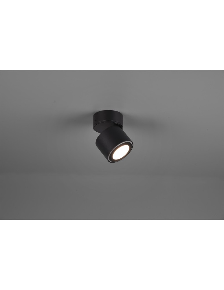 Spotlight ceiling lamps - Trio TAURUS Wall Spotlight 1xLED max 5W 3000K Black Matte 652910132 - product kolory-swiatla.pl 5
