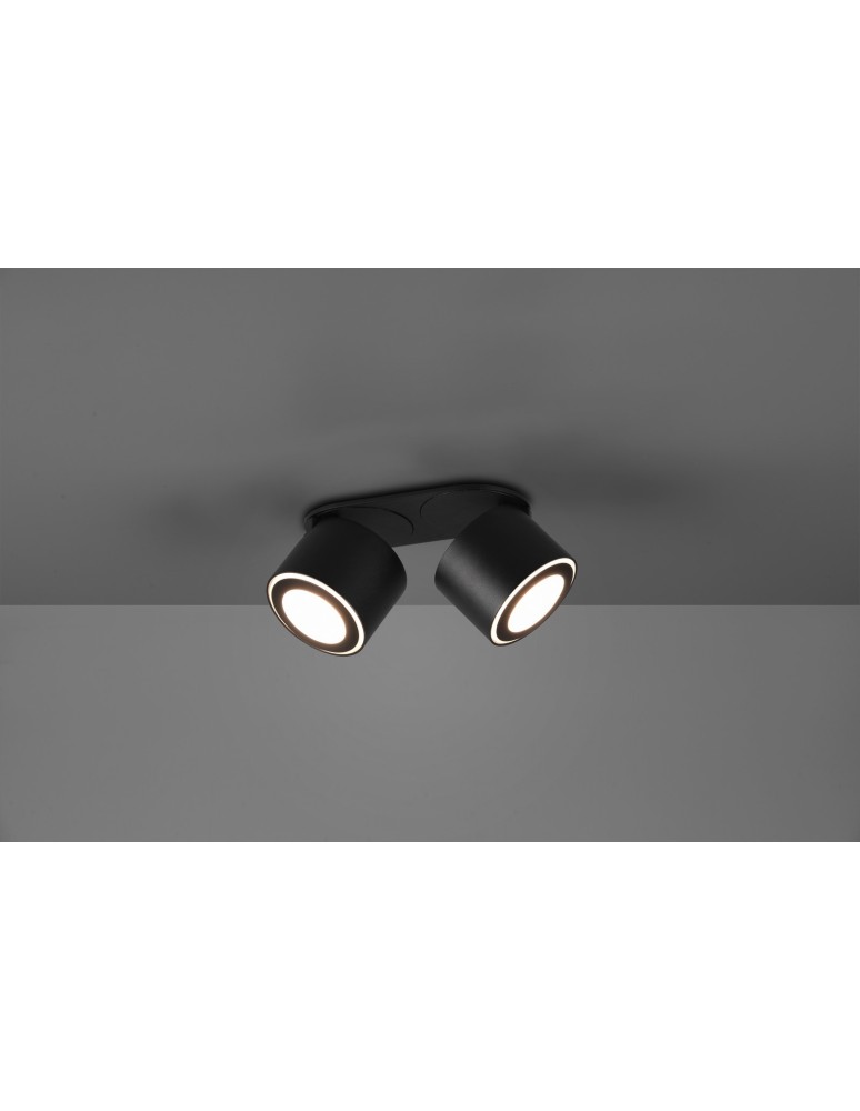 Spotlight ceiling lamps - Trio TAURUS Ceiling Spotlight 2xLED max 5W 3000K Black Matte 652910232 - product kolory-swiatla.pl 3