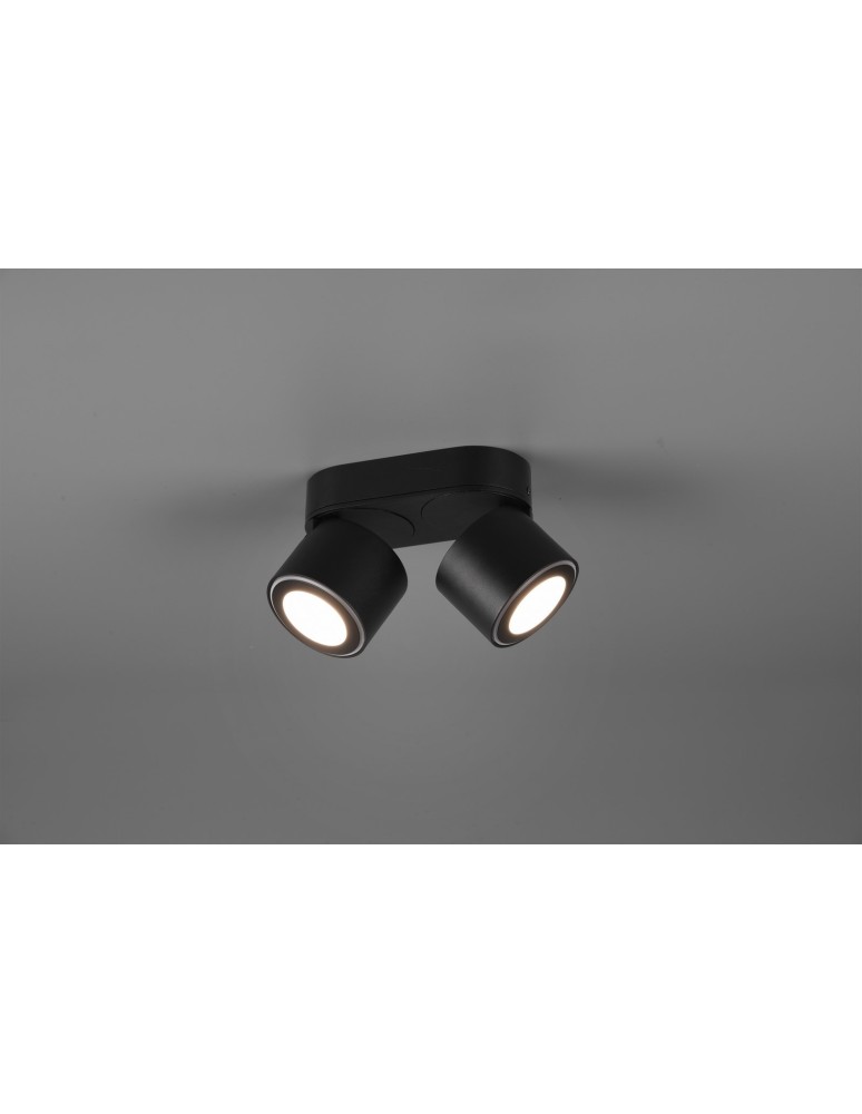 Spotlight ceiling lamps - Trio TAURUS Ceiling Spotlight 2xLED max 5W 3000K Black Matte 652910232 - product kolory-swiatla.pl 4