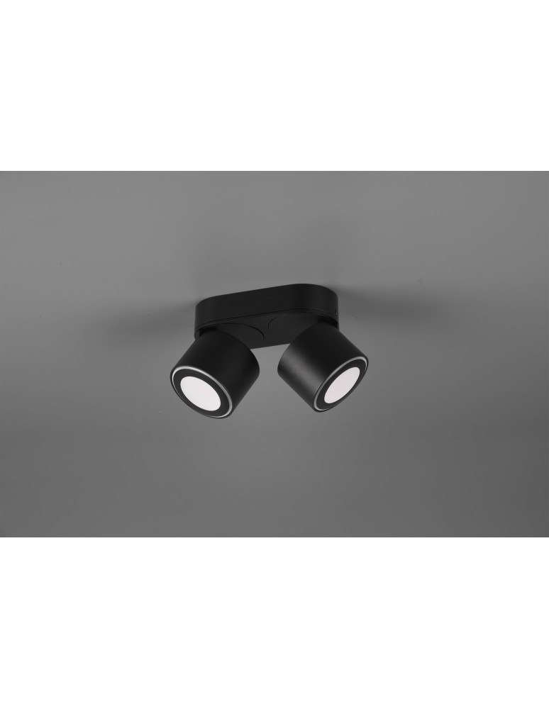 Spotlight ceiling lamps - Trio TAURUS Ceiling Spotlight 2xLED max 5W 3000K Black Matte 652910232 - product kolory-swiatla.pl 6