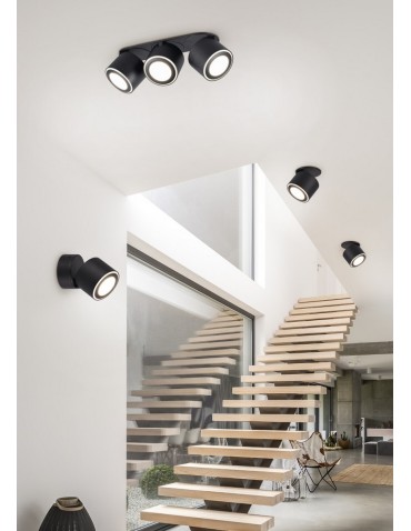 Trio TAURUS Reflektor Sufitowy 3xLED max 5W 3000K Czarny Mat 652910332 - produkt 2