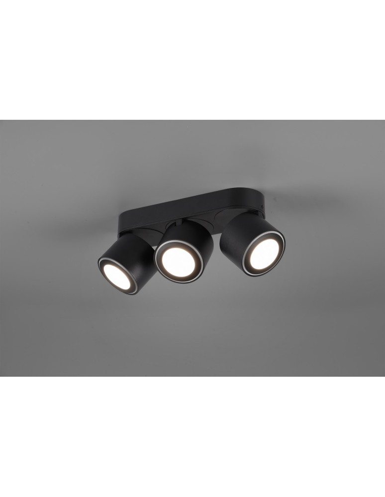 Spotlight ceiling lamps - Trio TAURUS Ceiling Spotlight 3xLED max 5W 3000K Black Matte 652910332 - product kolory-swiatla.pl 5
