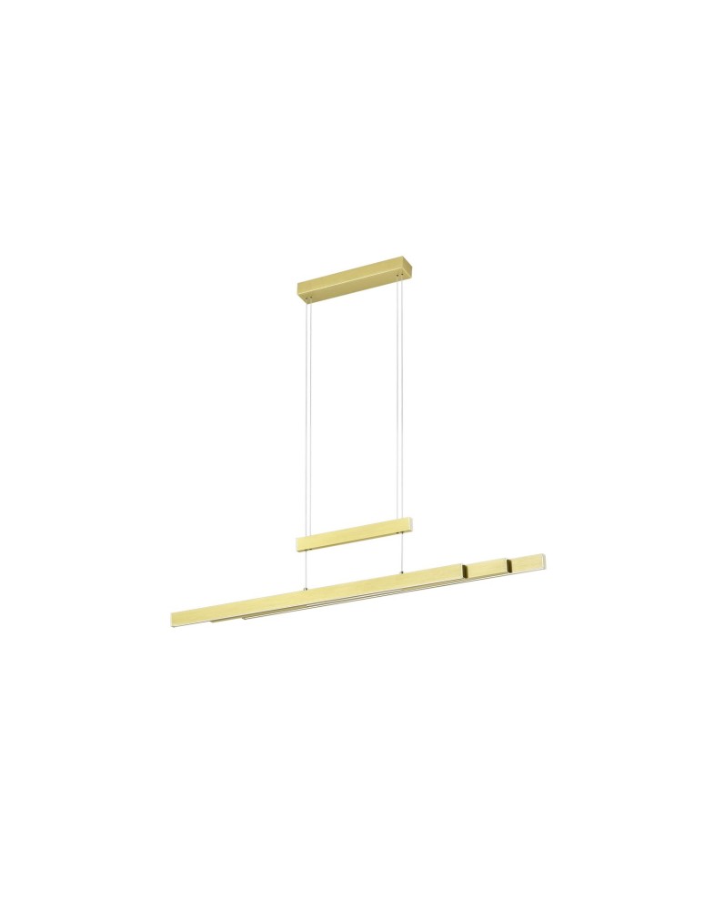 Lampy wiszące - Trio TRAJAN Wisząca Nowoczesna 1xLED max 45W 2700K-5000K Mosiądz Mat 375310508 - produkt kolory-swiatla.pl 1