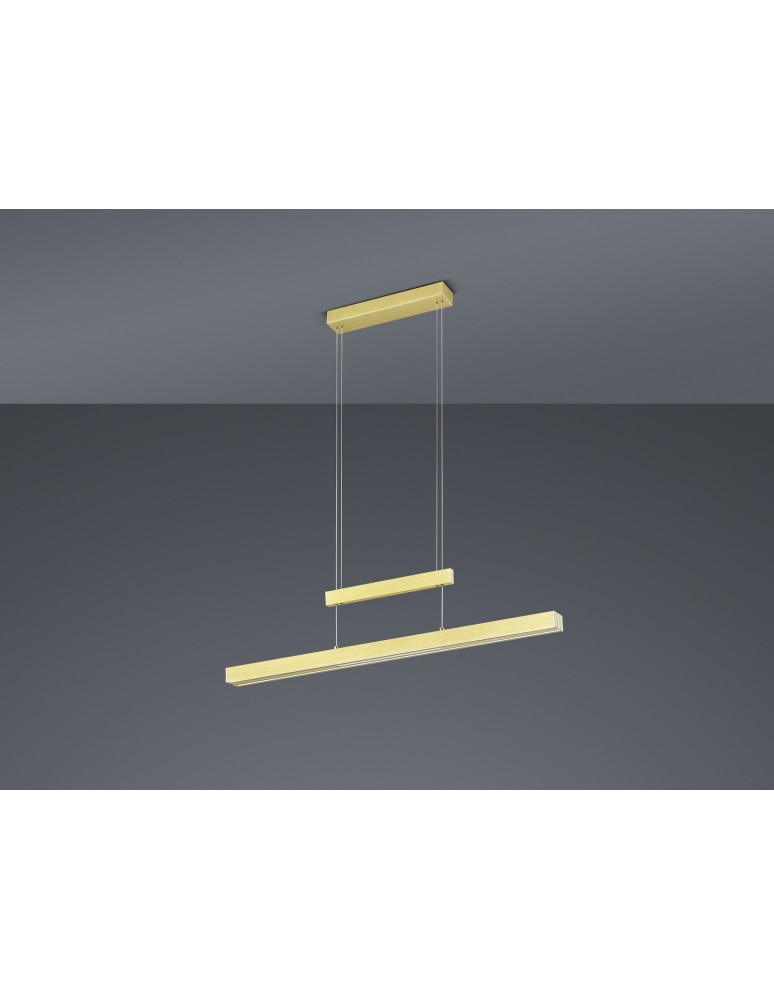 Lampy wiszące - Trio TRAJAN Wisząca Nowoczesna 1xLED max 45W 2700K-5000K Mosiądz Mat 375310508 - produkt kolory-swiatla.pl 2