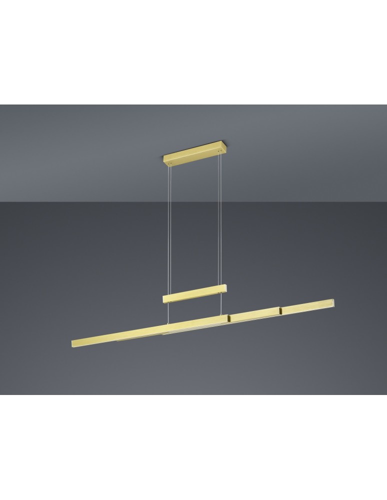 Lampy wiszące - Trio TRAJAN Wisząca Nowoczesna 1xLED max 45W 2700K-5000K Mosiądz Mat 375310508 - produkt kolory-swiatla.pl 3