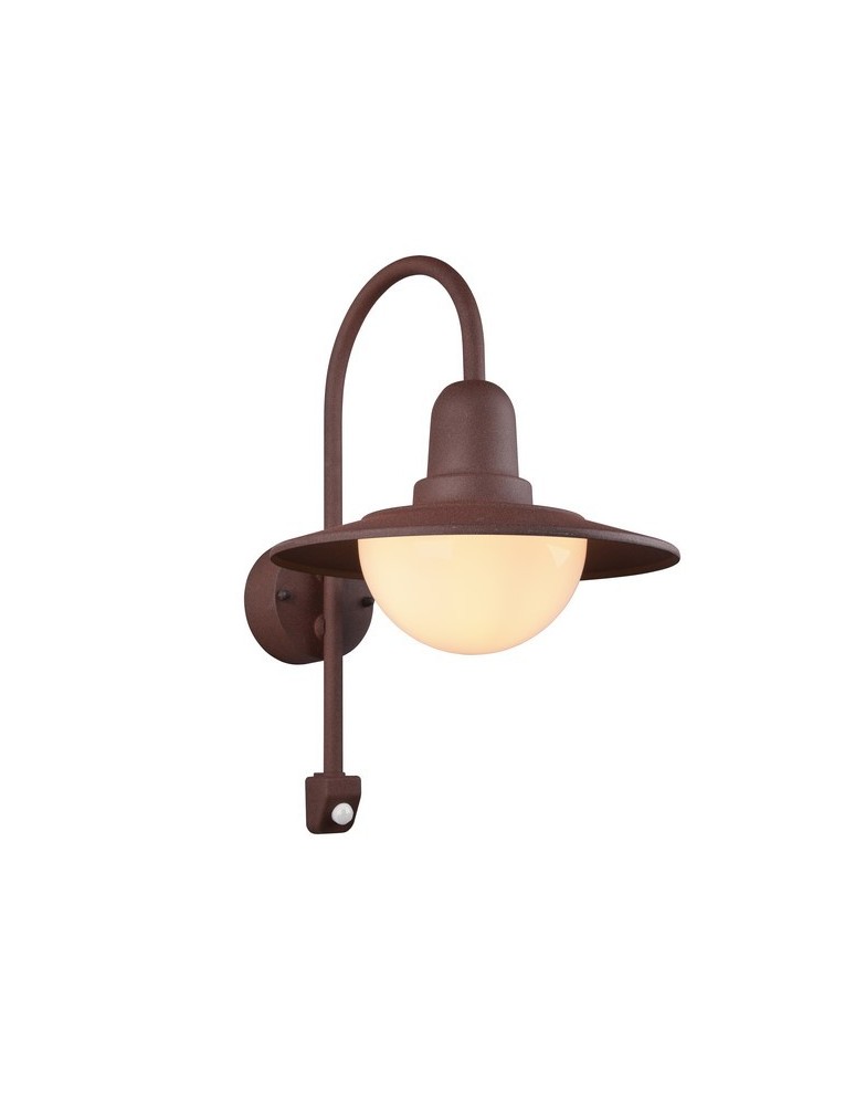 Outdoor lights with motion sensor - Trio NORMAN Outdoor Wall Mount 1xE27 max 40W Rusty 207269124 - product kolory-swiatla.pl 1