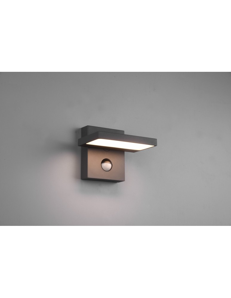 Outdoor lights with motion sensor - Trio HORTON Outdoor Wall Mounted 1xLED max 8W 3000K Anthracite 226369142 - product kolory-swiatla.pl 3