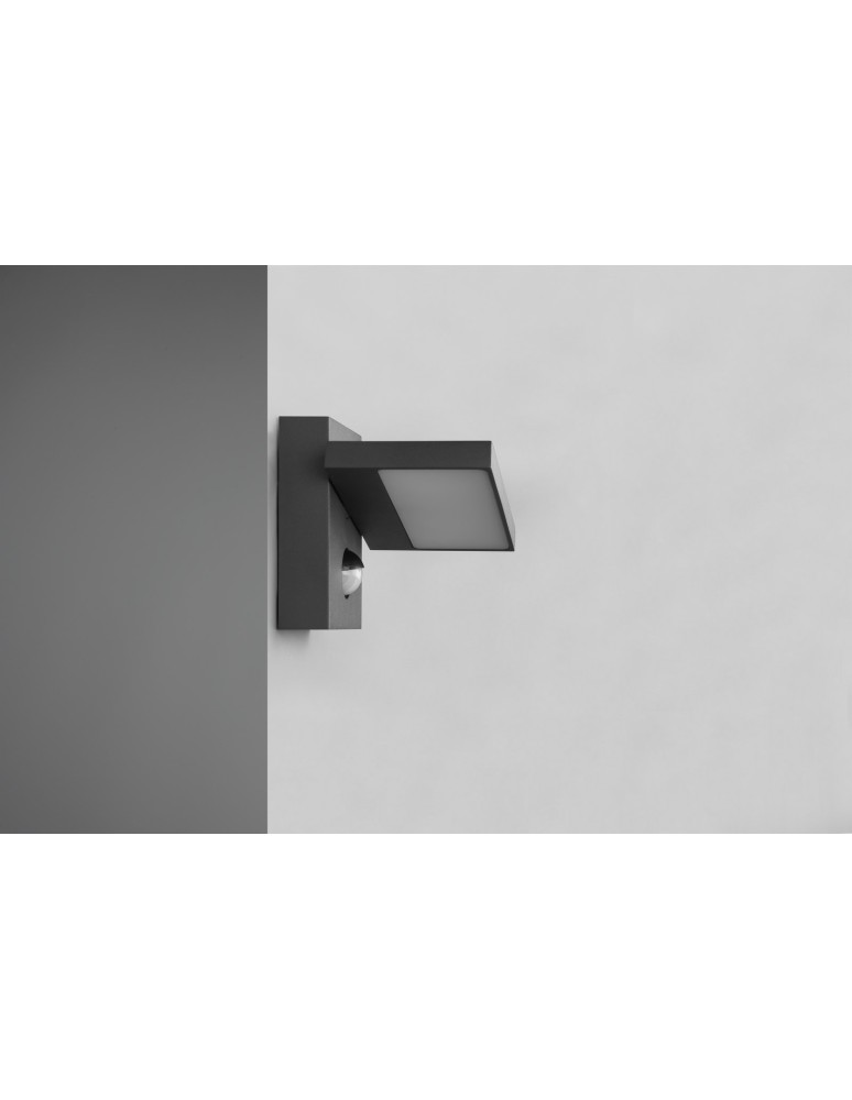 Outdoor lights with motion sensor - Trio HORTON Outdoor Wall Mounted 1xLED max 8W 3000K Anthracite 226369142 - product kolory-swiatla.pl 7