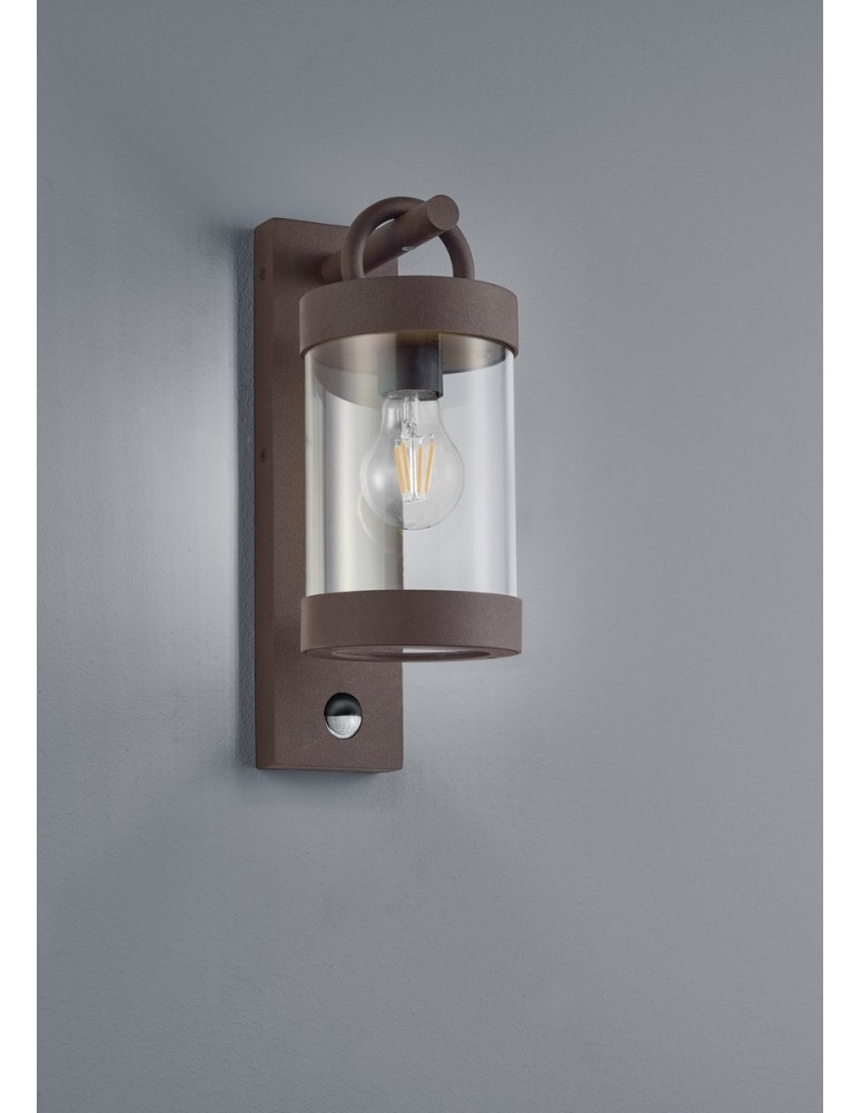 Outdoor lights with motion sensor - Trio SAMBESI Outdoor Wall Mounted 1xE27 max 28W Rusty 204169124 - product kolory-swiatla.pl 2