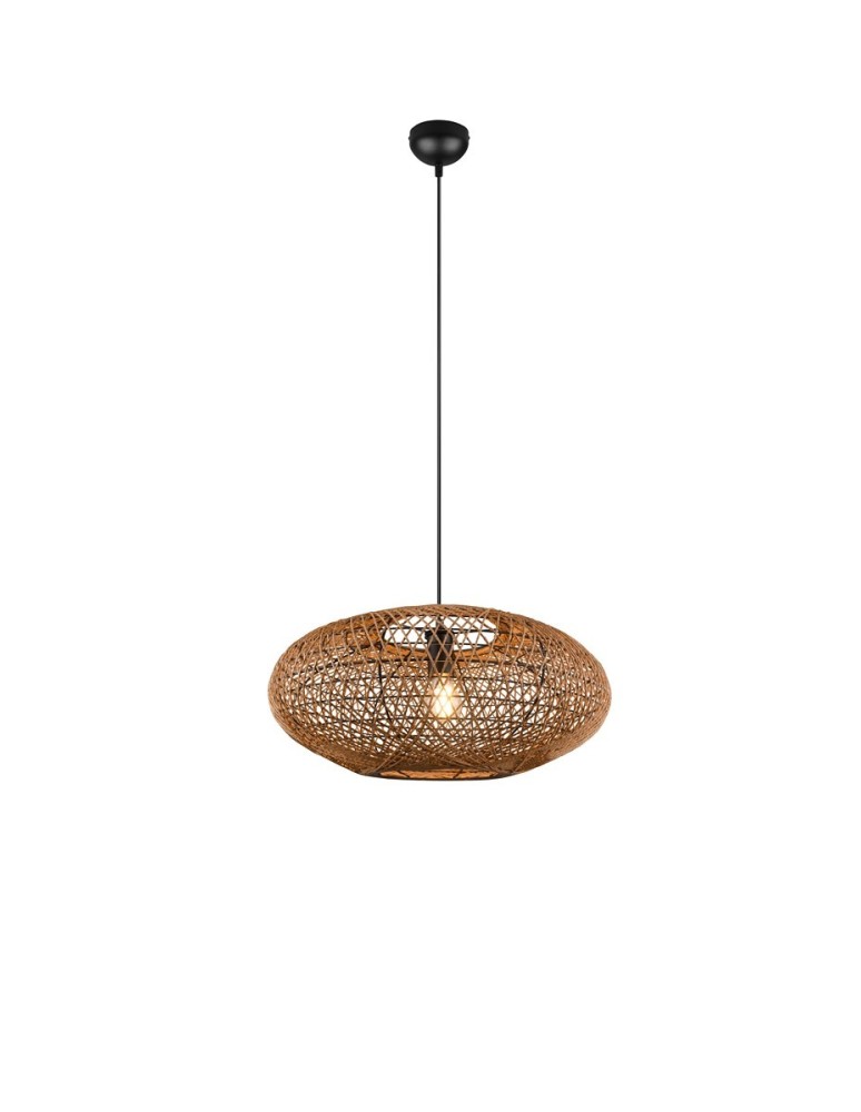 Boho pendant lamps - Trio HEDDA Modern Pendant 1xE27 max 40W Black Matte 312300136 - product kolory-swiatla.pl 1