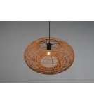Boho pendant lamps - Trio HEDDA Modern Pendant 1xE27 max 40W Black Matte 312300136 - product 3