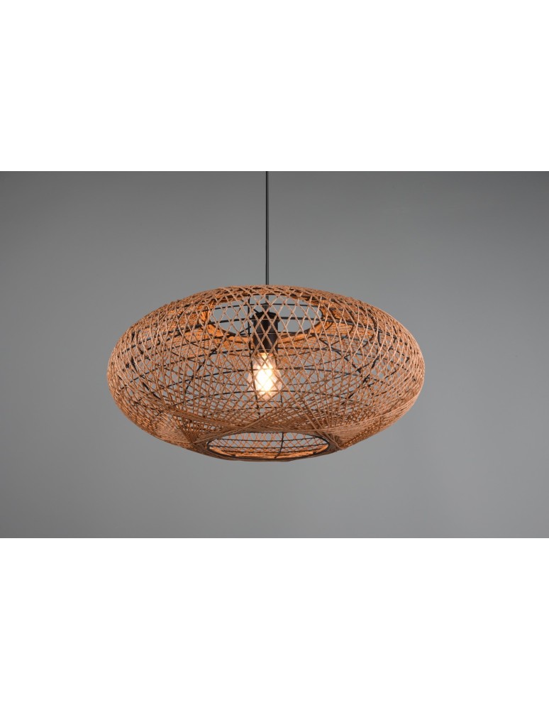 Boho pendant lamps - Trio HEDDA Modern Pendant 1xE27 max 40W Black Matte 312300136 - product kolory-swiatla.pl 5