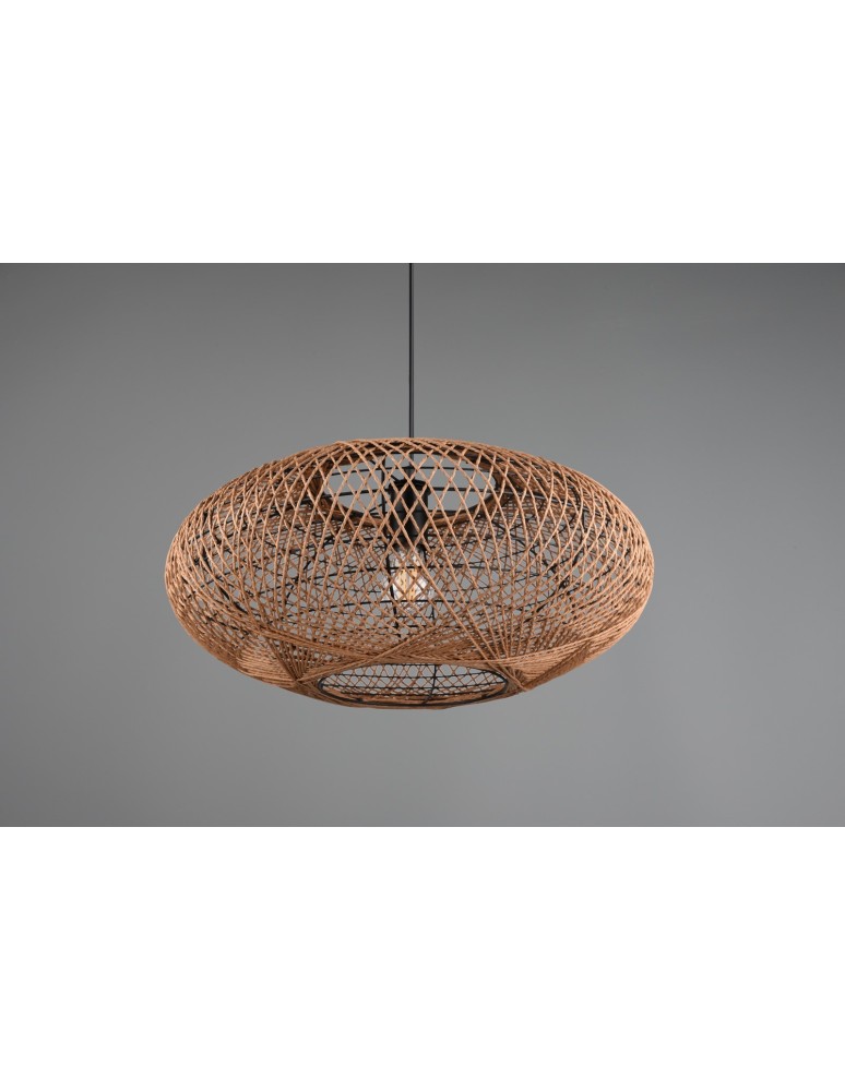 Boho pendant lamps - Trio HEDDA Modern Pendant 1xE27 max 40W Black Matte 312300136 - product kolory-swiatla.pl 6