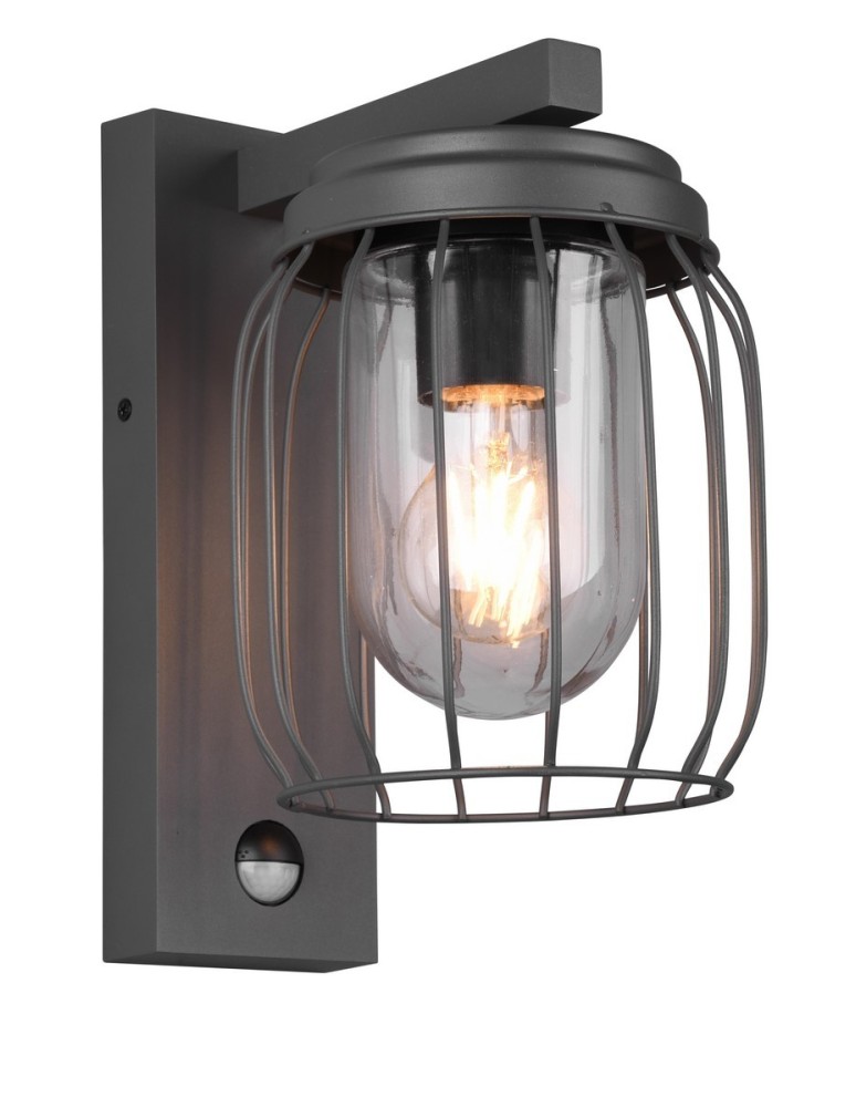 Outdoor lights with motion sensor - Trio TUELA Outdoor Wall Mounted 1xE27 max 40W Anthracite 210869142 - product kolory-swiatla.pl 1