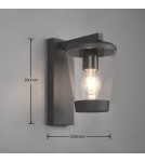 Outdoor wall lamps - Trio CAVADO Outdoor Wall Mounted 1xE27 max 40W Anthracite 211060142 - product 4
