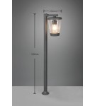 Standing garden lamps - Trio CAVADO Outdoor Standing 1xE27 max 40W Anthracite 411060142 - product 3