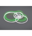 LED ceiling lamps - Trio WINONA Modern Ceiling 1xLED max 28W 2700-6500K Nickel Mat 670810607 - product 2