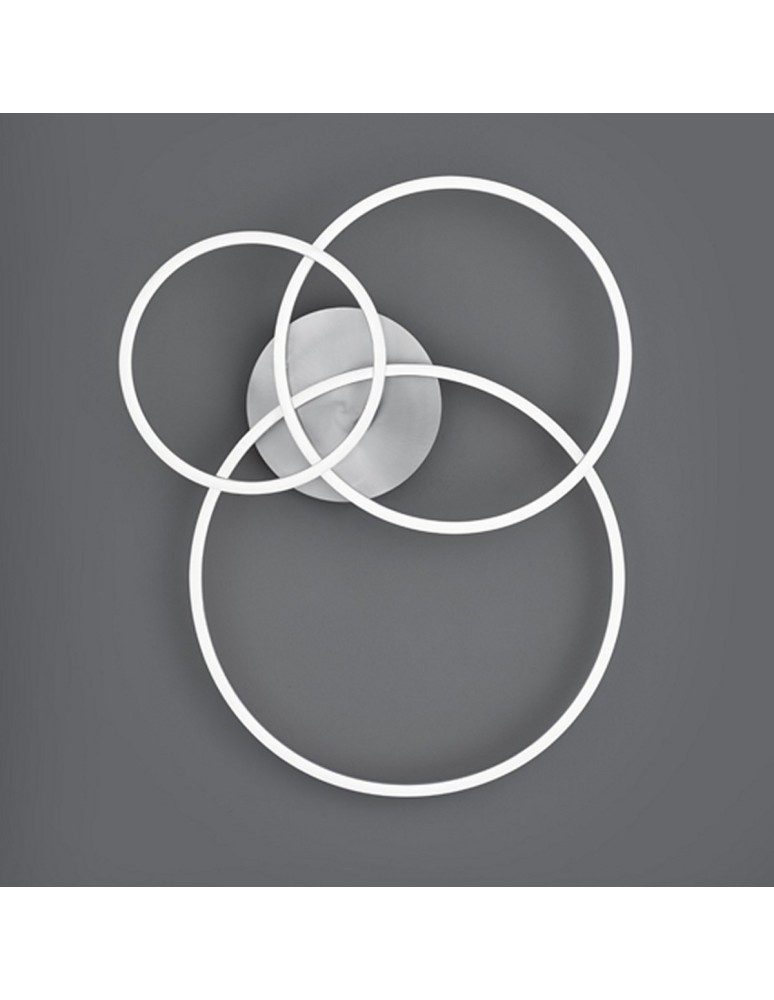 Lampy sufitowe LED - Trio WINONA Sufitowa Nowoczesna 1xLED max 28W 2700-6500K Nikiel Mat 670810607 - produkt kolory-swiatla.pl 8