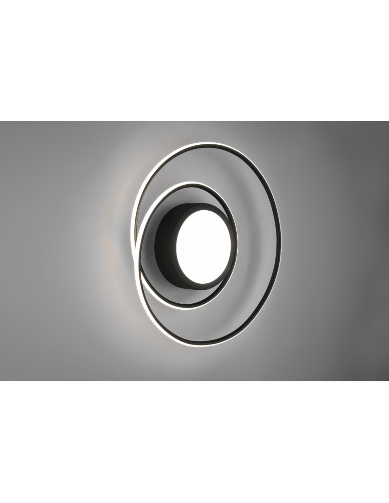 LED ceiling lamps - Trio YAVA Modern Ceiling 1xLED max 56W 2700-6000K Black Matte 672310232 - product kolory-swiatla.pl 5