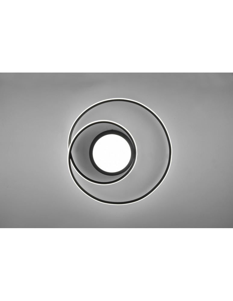 LED ceiling lamps - Trio YAVA Modern Ceiling 1xLED max 56W 2700-6000K Black Matte 672310232 - product kolory-swiatla.pl 6