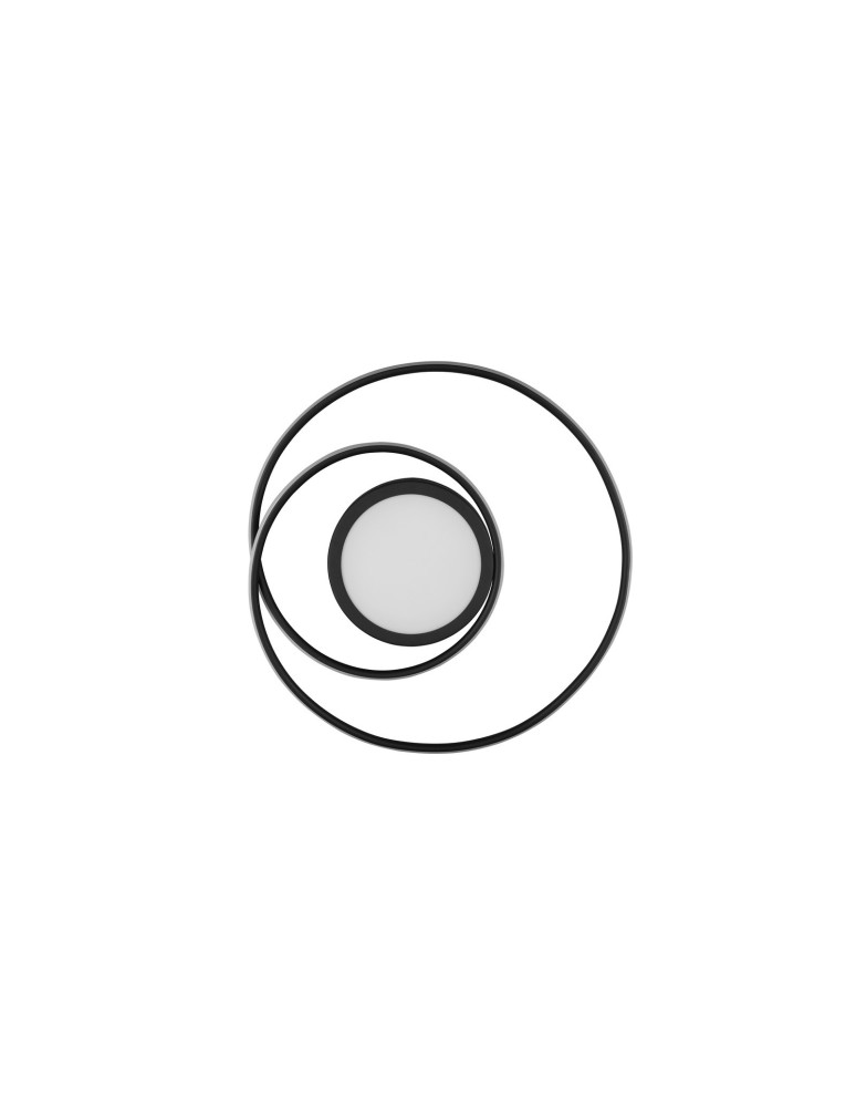 LED ceiling lamps - Trio YAVA Modern Ceiling 1xLED max 56W 2700-6000K Black Matte 672310232 - product kolory-swiatla.pl 8