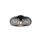 Modern ceiling lamps - Trio JOHANN Modern Ceiling 1xE27 max 60W Black Matte 606900132 - product 1