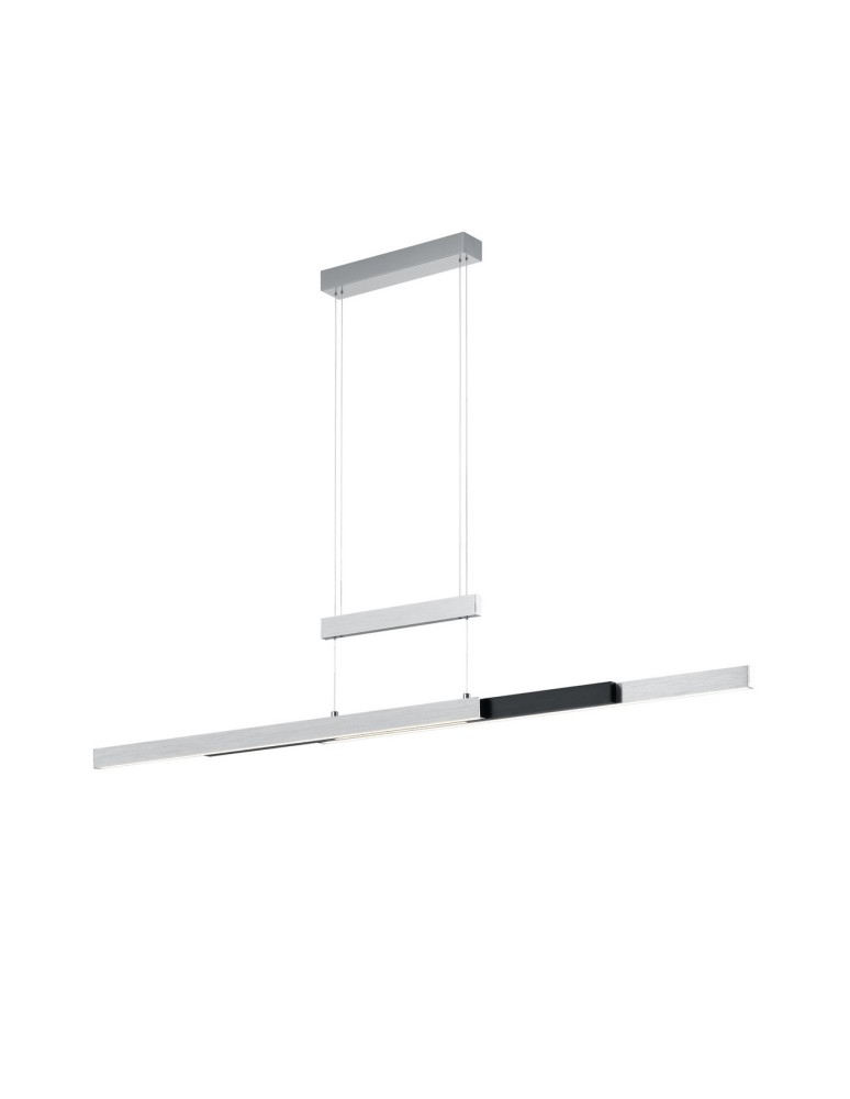 Pendant lamps - Trio TRAJAN Pendant Modern 1xLED max 45W 2700K-5000K Brushed Aluminum 375310505 - product kolory-swiatla.pl 1