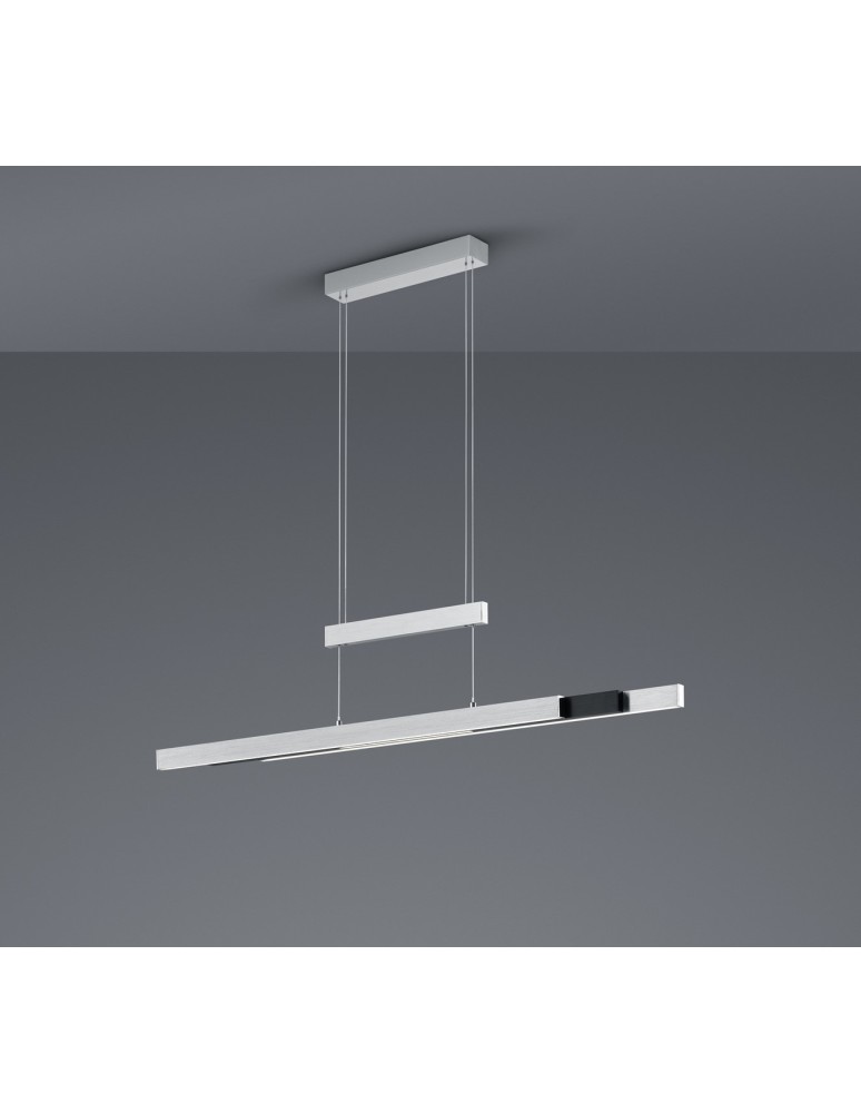 Pendant lamps - Trio TRAJAN Pendant Modern 1xLED max 45W 2700K-5000K Brushed Aluminum 375310505 - product kolory-swiatla.pl 2