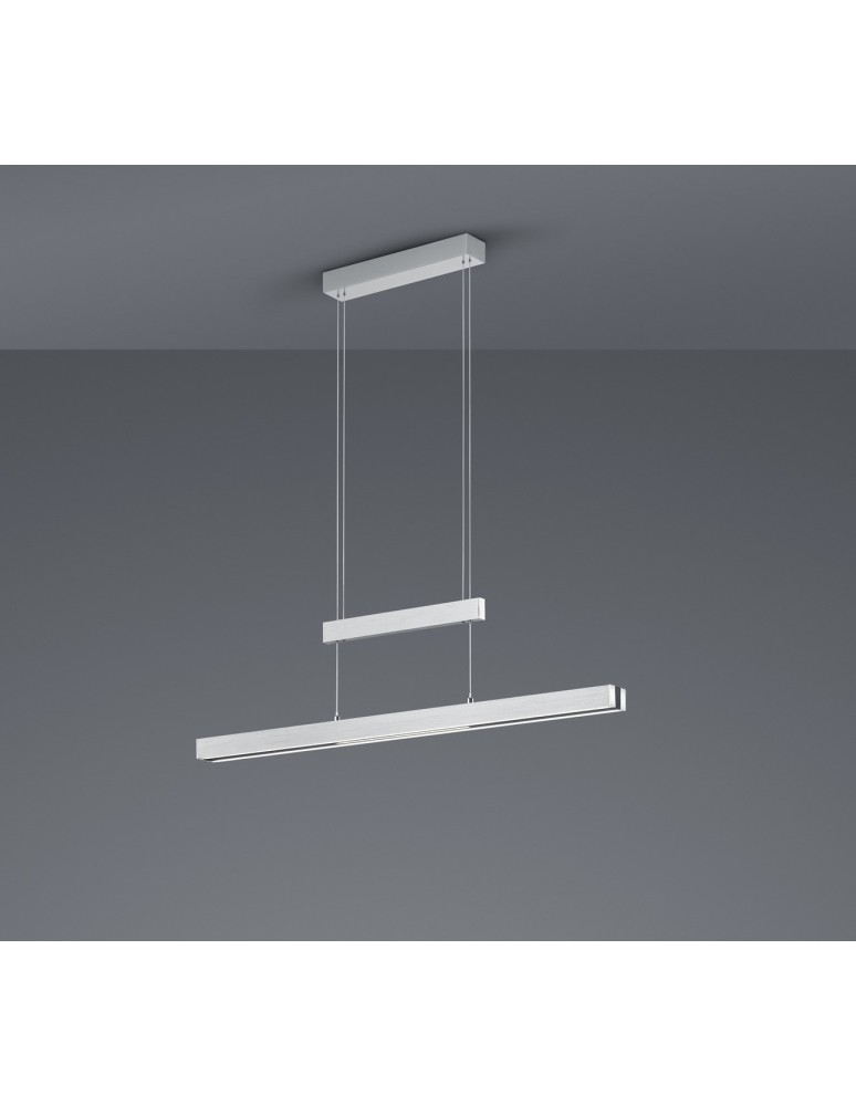 Trio TRAJAN Wisząca Nowoczesna 1xLED max 45W 2700K-5000K Aluminium Szczotkowane 375310505