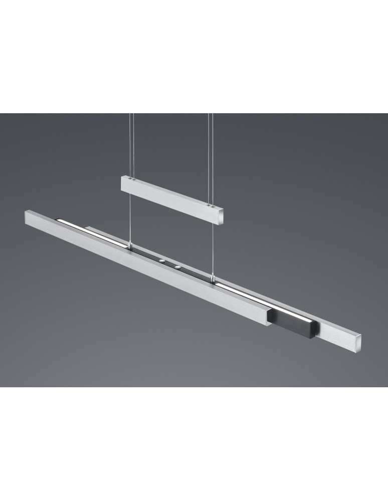 Pendant lamps - Trio TRAJAN Pendant Modern 1xLED max 45W 2700K-5000K Brushed Aluminum 375310505 - product kolory-swiatla.pl 4