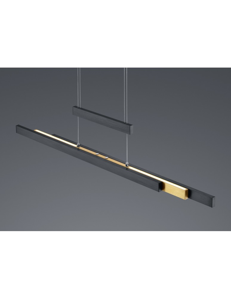 Lampy wiszące - Trio TRAJAN Wisząca Nowoczesna 1xLED max 45W 2700K-5000K Czarny Mat 375310502 - produkt kolory-swiatla.pl 4