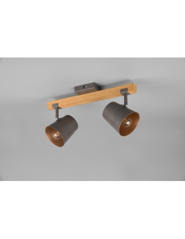 Trio BELL Sufitowa Nowoczesna 2xE14 max 25W Nikiel Antyczny 801900267 - produkt 2