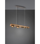 Pendant lamps on a strip - Trio BELL Pendant Modern 4xE14 max 25W Antique Nickel 301900467 - product 2