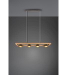 Pendant lamps on a strip - Trio BELL Pendant Modern 4xE14 max 25W Antique Nickel 301900467 - product 6