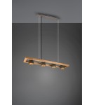 Pendant lamps on a strip - Trio BELL Pendant Modern 4xE14 max 25W Antique Nickel 301900467 - product 7
