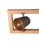 Pendant lamps on a strip - Trio BELL Pendant Modern 4xE14 max 25W Antique Nickel 301900467 - product 9
