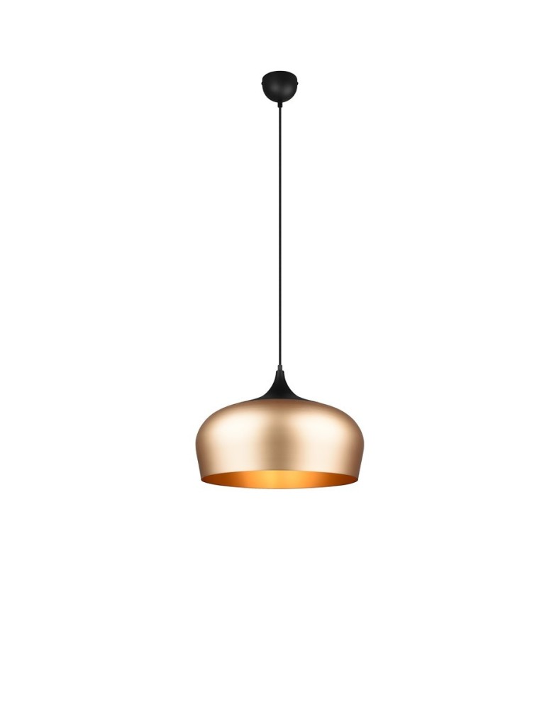 Single pendant lamps - Trio CHIRON Modern Pendant 1xE27 max 40W Brass Matte 310890108 - product kolory-swiatla.pl 1