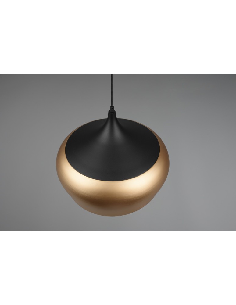 Single pendant lamps - Trio CHIRON Modern Pendant 1xE27 max 40W Brass Matte 310890108 - product kolory-swiatla.pl 2