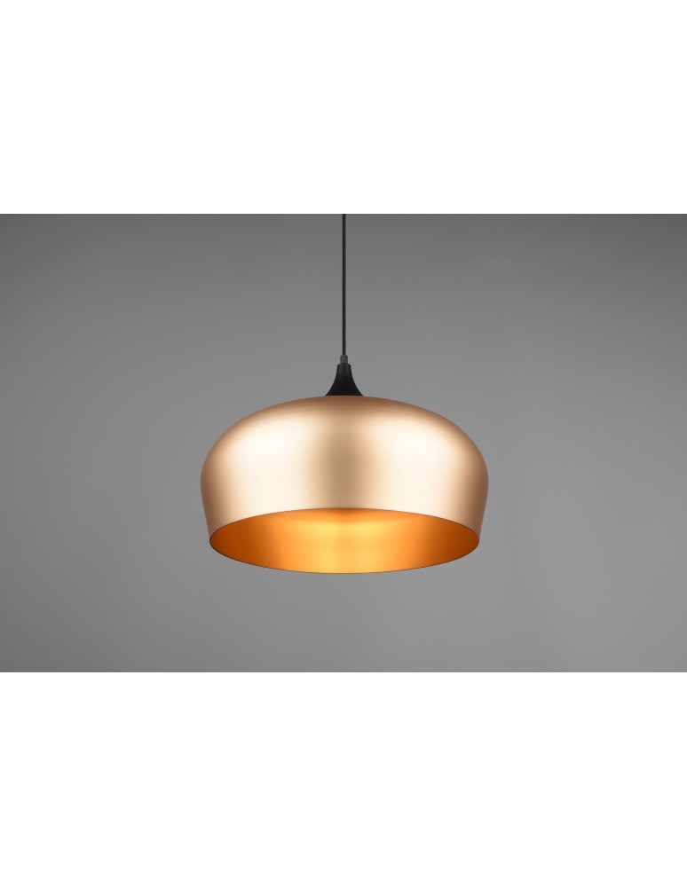 Lampy wiszące pojedyncze - Trio CHIRON Wisząca Nowoczesna 1xE27 max 40W Mosiądz Mat 310890108 - produkt kolory-swiatla.pl 3