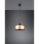 Lampy wiszące pojedyncze - Trio CHIRON Wisząca Nowoczesna 1xE27 max 40W Mosiądz Mat 310890108 - produkt 4