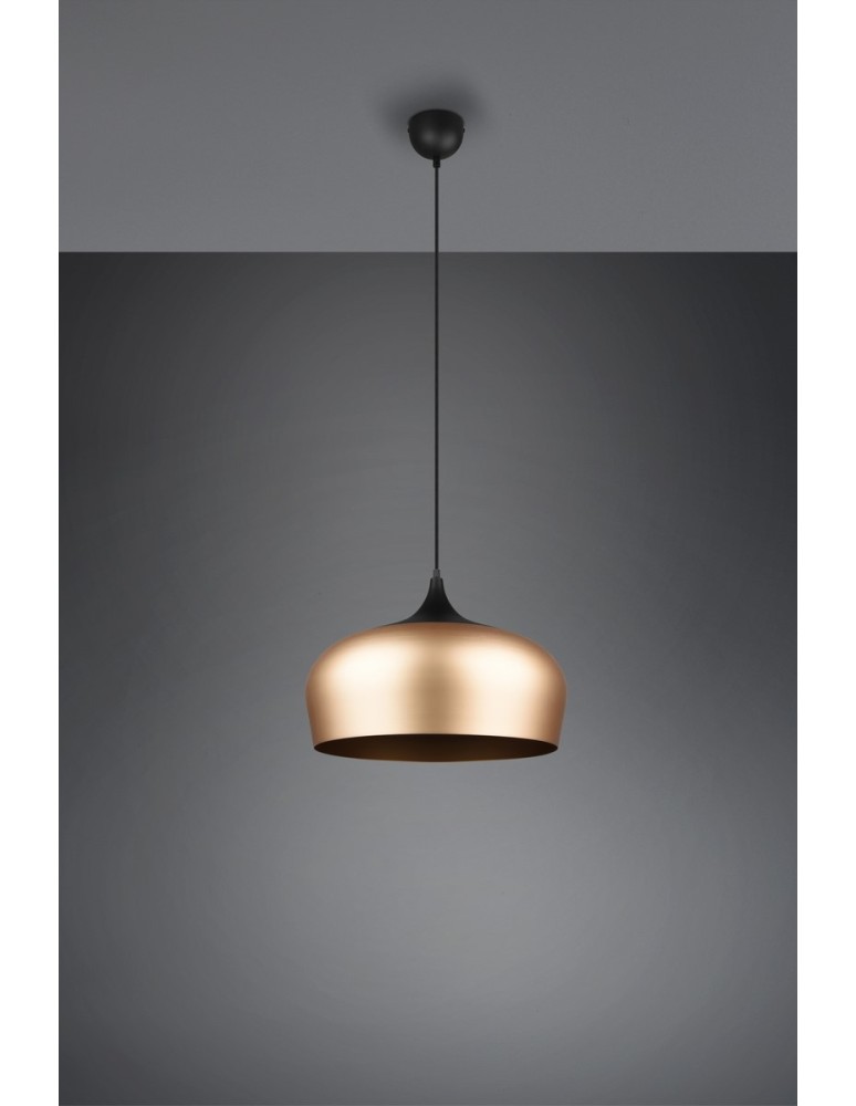 Single pendant lamps - Trio CHIRON Modern Pendant 1xE27 max 40W Brass Matte 310890108 - product kolory-swiatla.pl 4