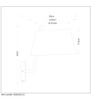 Wall lamps with lampshade - Lucide SAXEN Wall mounted 1xE27/60W exc 40201/01/11 - product 5