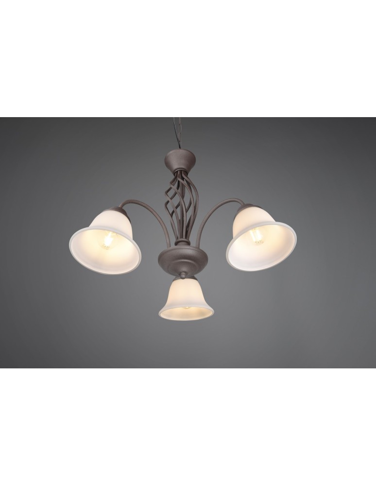 5-point chandeliers - Trio RUSTICA Pendant Classic 3xE14 max 40W Rustic 101000324 - product kolory-swiatla.pl 2