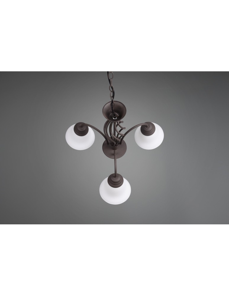 5-point chandeliers - Trio RUSTICA Pendant Classic 3xE14 max 40W Rustic 101000324 - product kolory-swiatla.pl 4
